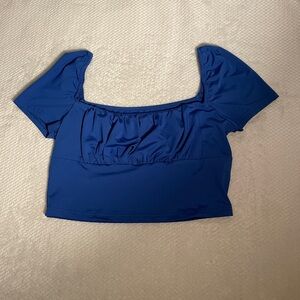 Royal Blue Crop Top